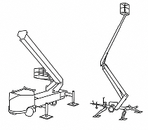 Static boom equipment