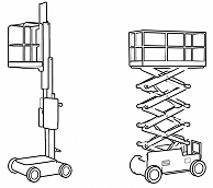 Mobile vertical equipment